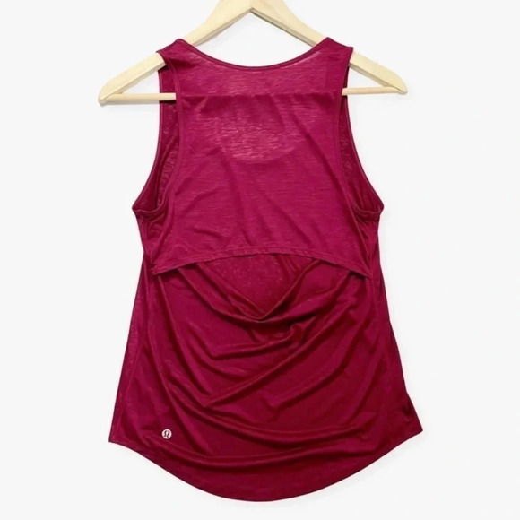 Lululemon Set The Course Star Ruby Tank Size 4 - Picture 4 of 4